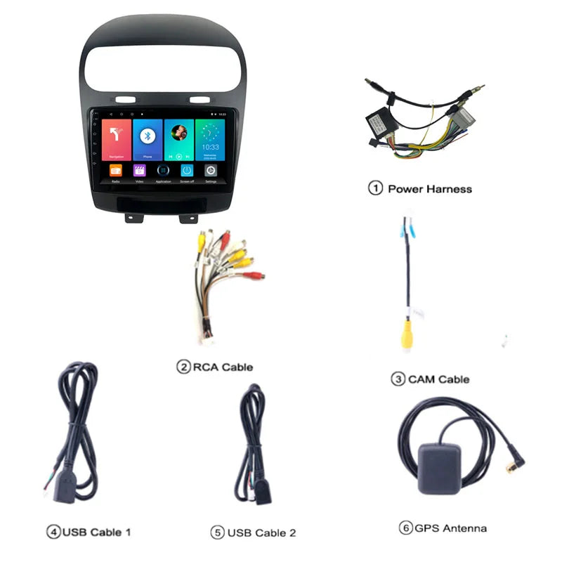 Radio Pantalla Carplay para Dodge Journey Fiat Freemont 2011-2020