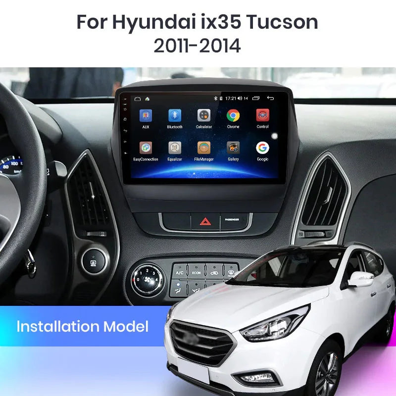 Radio Pantalla Carplay para Hyundai ix35 1 2 Tucson 2 LM 2009-2015