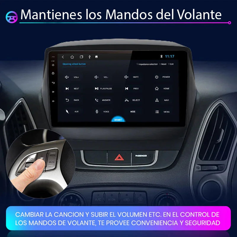 Radio Pantalla Carplay para Hyundai ix35 1 2 Tucson 2 LM 2009-2015