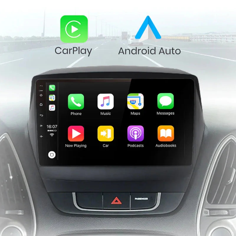 Radio Pantalla Carplay para Hyundai ix35 1 2 Tucson 2 LM 2009-2015