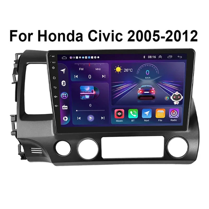 Radio Pantalla Carplay para Honda Civic 2005-2012