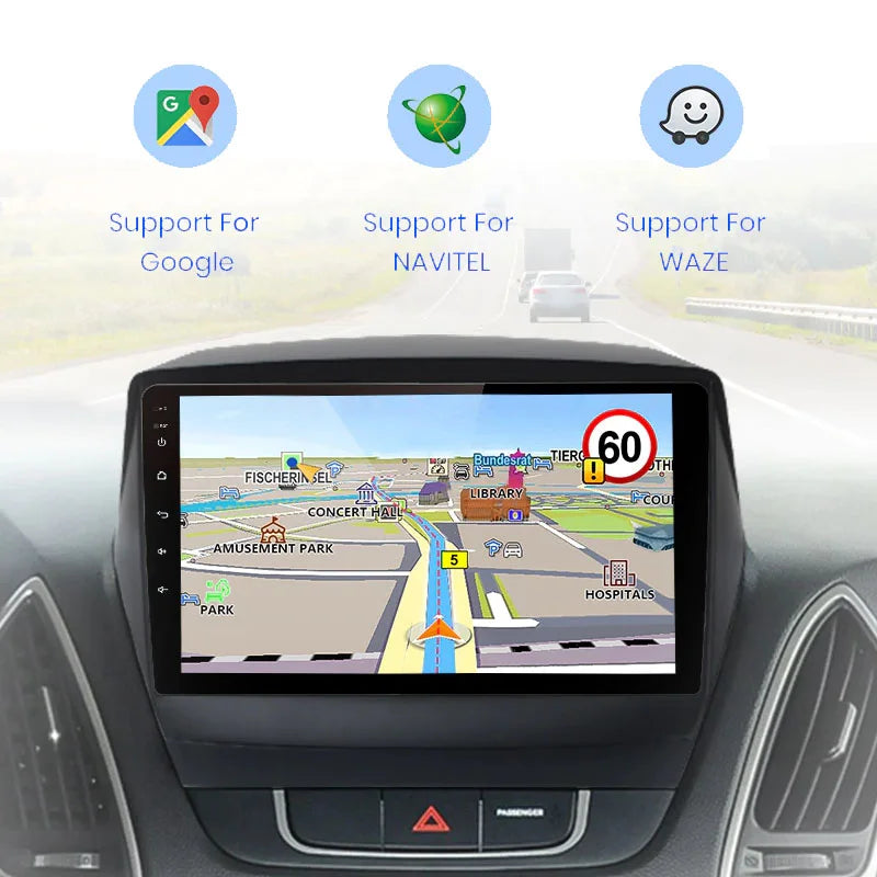 Radio Pantalla Carplay para Hyundai ix35 1 2 Tucson 2 LM 2009-2015